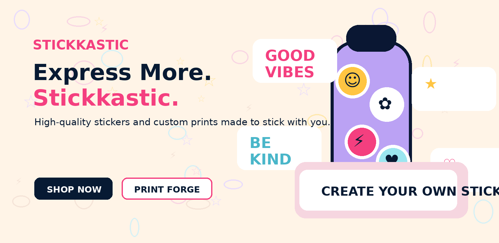 Stickkastic custom stickers