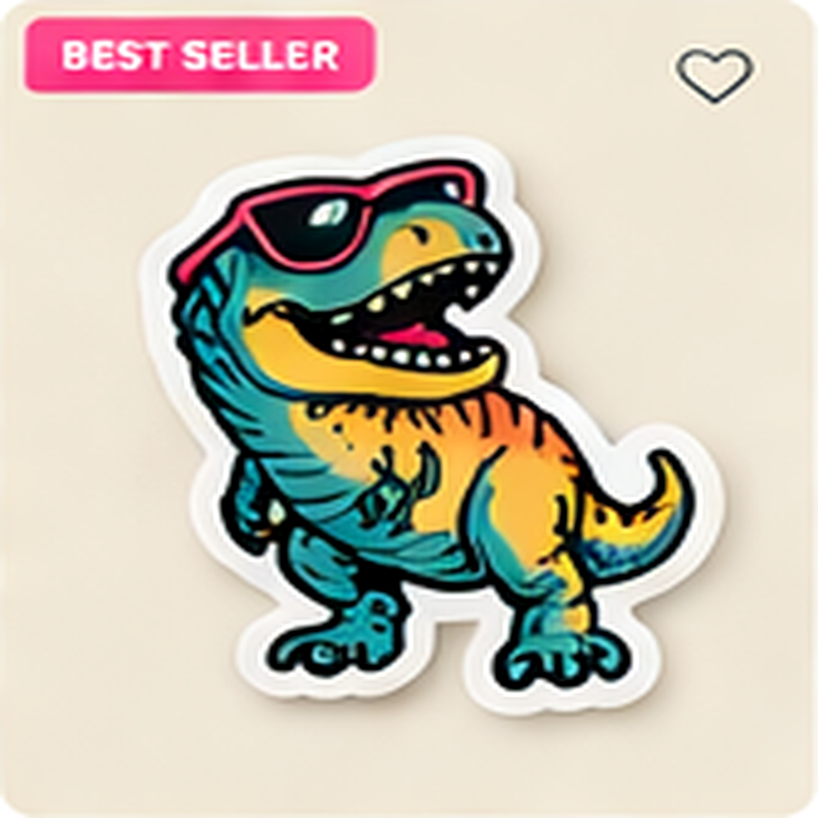 Rad Dino Sticker